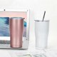 thumbnail image 3 of Vacuum Cup for Men and Women, Stainless Steel Vacuum Thermos, 500 ml, White, 3 of 5
