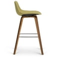 thumbnail image 6 of Simpli Home Randolph Mid Century Modern 28 inch Bentwood Counter/ Bar Height Stool (Set of 2) in Acid Green Linen Look Fabric, 6 of 8