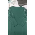 thumbnail image 4 of Women's Cocktail Party Short A-line Dress with Lace Sleeves and Round Neck, 4 of 9