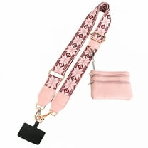 GASTROPOD 2/1pcs Clip and Go Phone Strap with Zipper Pouch,Crossbody Adjustable Chain Lanyard with PU Leather Wallet for All Phones