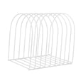 thumbnail image 3 of Organizador de archivos de escritorio, suministros de oficina, soporte de metal resistente e independiente para carpetas de archivos, soporte para Blanco, 3 of 8