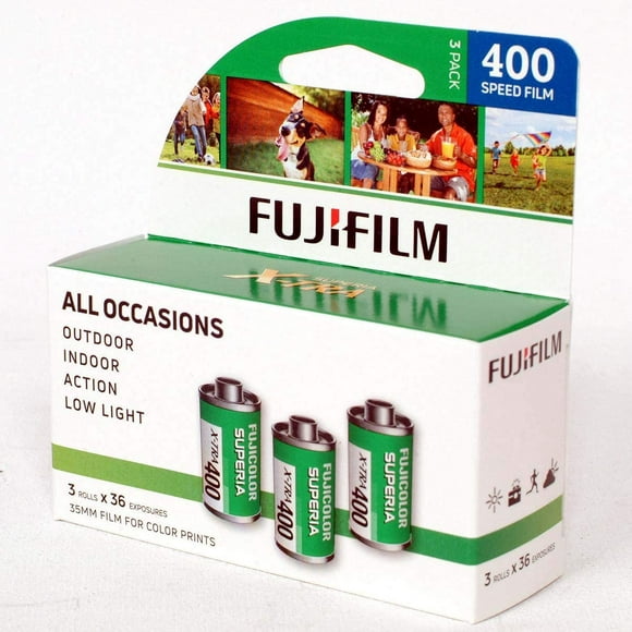 Fujifilm Superia X-TRA 400 Color Negative Film 35mm Color Film 36 Exposures, 3 Pack