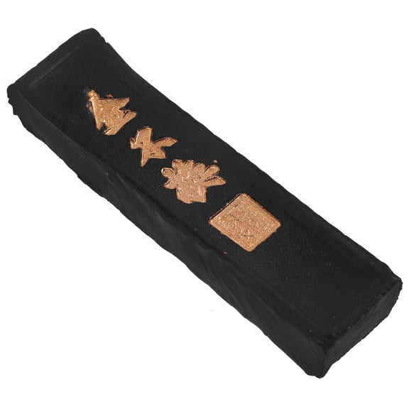 OUNONA Black Calligraphy Ink Stick for Painting Use Handmade China Ink Ideal for Beginners Students