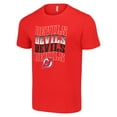 thumbnail image 2 of Men's Starter Red New Jersey Devils Four Team Name Logo T-Shirt, 2 of 3