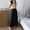 Black, variant on Women's Lounge Maxi Skirt 2026 Summer Casual Elastic High Waisted Long A-Line Soft Modal Leisure Skirts Gray Free Size