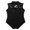 Black, variant on renvena Kids Girls Sleeveless Turtleneck Lace Splice Ballet Dance Gymnastic Leotard Athletic Activewear