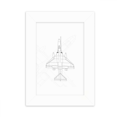 thumbnail image 1 of Fighter Aviation Line Art Deco Fashion Desktop Photo Frame Picture Display Decoration Art Painting, 1 of 3