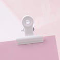 thumbnail image 4 of White - Small Bulldog Clips, 12pcs Metal Clips, 22mm Paper Binder, Multipurpose White Paper Clips for Photo, Office and Home Kitchen, 4 of 5