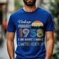 thumbnail image 2 of Vintage February 1958 T-Shirt - Retro Style Birthday Tee for Men - Meaningful Birthday Gift for February Born, 2 of 4