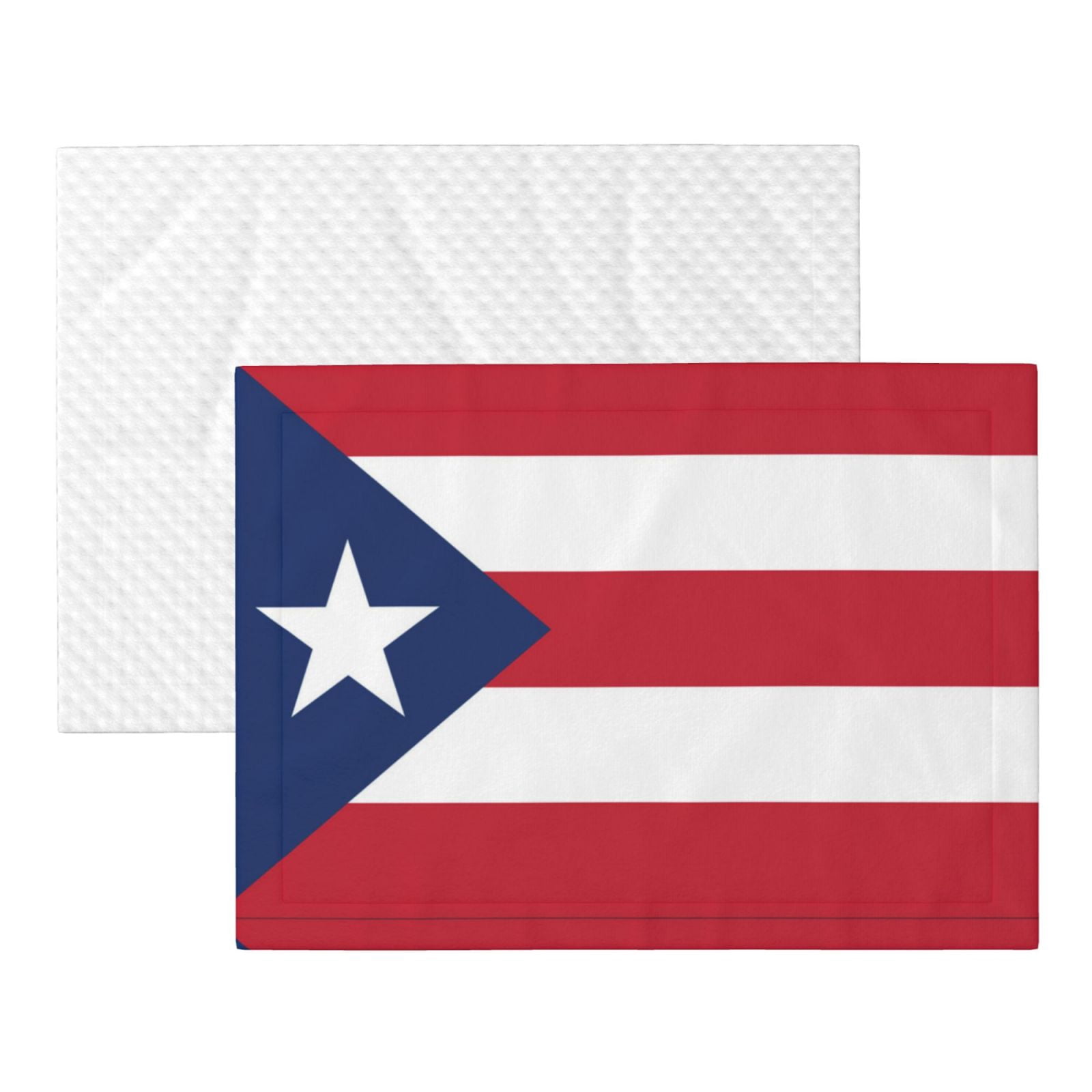 Flannel Throw Dog Blanket Puerto-Rico Flag Soft Warm Print Pet Blankets for Small Dog Cat Puppy