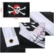thumbnail image 5 of 2 piezas de bandera pirata Jolly Roger, bandera de calavera para fiesta pirata, regalo de cumpleaños, día pirata, decoración de Halloween, regalo de Navidad, 3 por 5 pies, 5 of 5