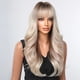 thumbnail image 3 of Peluca sintética negra mixta rubia platino con flequillo resaltado para mujer, peluca de Cosplay Natural ondulada larga, cabello diario resistente al calor, 3 of 4