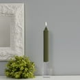 thumbnail image 2 of Root Unscented Grecian Collenettes Taper Candles, 9-Inch Tall, Box of 4, Dark Olive, 2 of 2