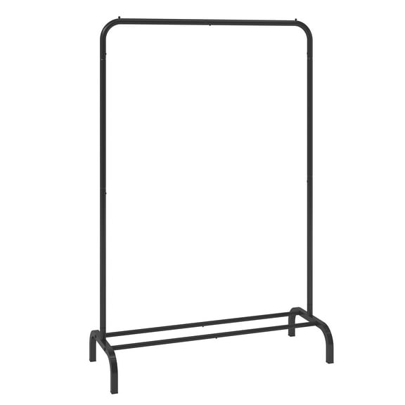 VEVOR Clothes Rack Heavy Duty Clothing Garment Rack with Hanging Rod and Lower Storage Bedroom Black