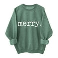 thumbnail image 2 of Busydd Christmas Sweatshirts for Women Trendy Round Neck Print Womens Long Sleeve Tops Casual Comfortable Cotton Xmas Graphic Women's Sweatshirts L, 2 of 6