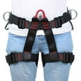 thumbnail image 2 of Climbing belts, Thicken Professional Large Size Safety Belt for Caving Rock Climbing Fire Rescuing Rappelling Tree and Outdoor Adventure Activities, 2 of 6