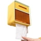 thumbnail image 3 of Portarrollos de papel higiénico con estante, caja para rollos de papel higiénico, soporte para papel higiénico de pared, integración perfecta, 3 of 5