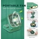 thumbnail image 2 of Mini Fan, Battery Operated Small Fan, USB Portable Rechargeable Fan, Mini Handheld Fan Desktop Fan, (Green, 1 pack), 2 of 3
