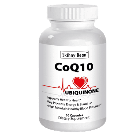 Skinny Bean | Top Rated COQ10 Now With Vegetarian Best Raw Powder Highest Vitamin For Heart Health