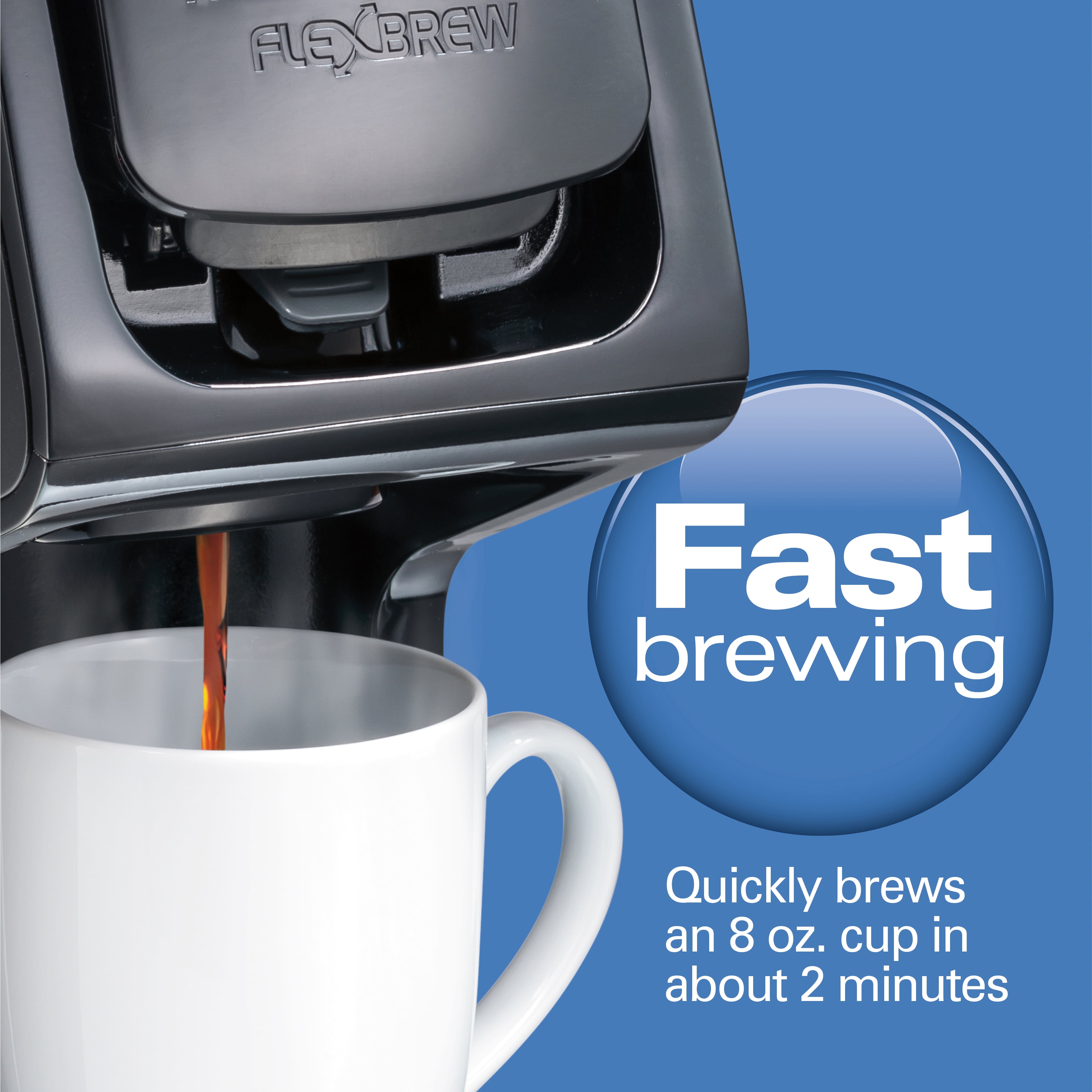 Hamilton Beach FlexBrew Single-Serve Coffee Maker, Capacitive-Touch Controls, 49903C