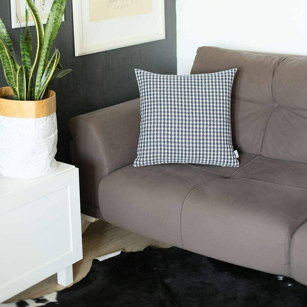 Topfinel Lot de 2 Housses de Coussin décoratives carrées Douces en Chenille pour Salon, canapé Topfinel Lot de 2 Housses de Coussin décoratives carrées Douces en Chenille pour Salon, canapé