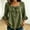 Army Green, variant on Dressy Casual Tops for Women 3/4 Sleeve Loose Blouses Square Neck Going Out Bow Tie Lightweight Shirt White