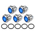 thumbnail image 1 of Luz indicadora LED Unique Bargains 5 piezas 22 mm 231 V CA Azul, 1 of 1