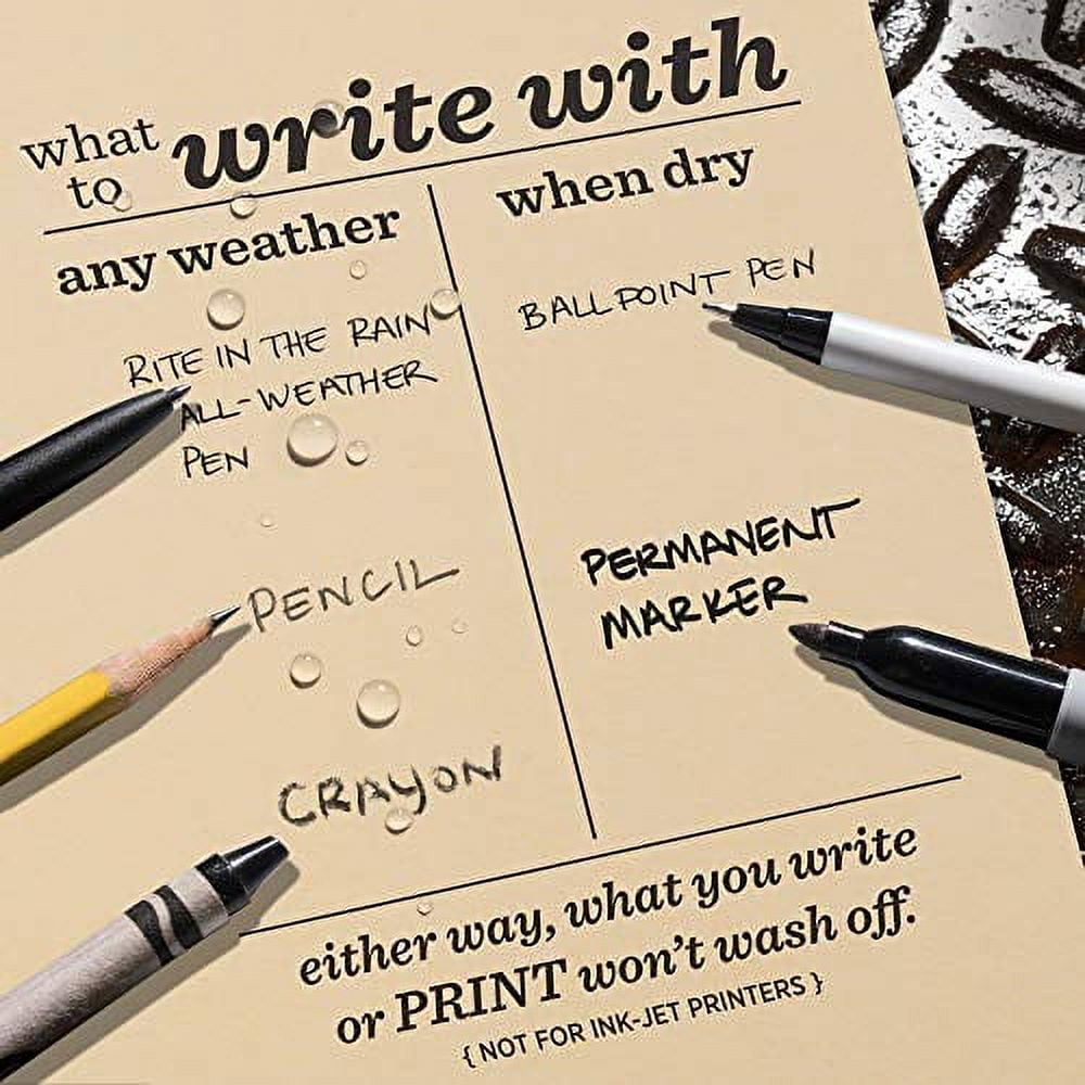 Rite in the Rain Copier Paper,8.5x11in,Tan,PK200 9511T