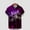 R-Purple, variant on Lilgiuy Mardi Gras Shirts for Men Summer Short Sleeve Novelty Mask Printed Bowling Casual Button Down Lapel Collar Beach Hawaiian Vacation Shirt(Yellow,XL)
