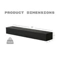 thumbnail image 6 of CQSXDA 48-Inch Solid Wood Fireplace Mantel In Western Red Cedar - Stylish Wall-Mounted & Floating Shelf For Home Decor,Black, 6 of 8