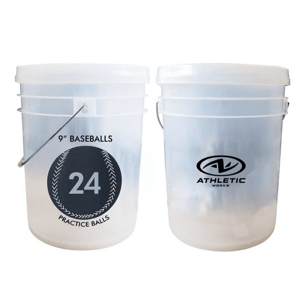 (24 Pack) Athletic Works Bucket of Baseballs
