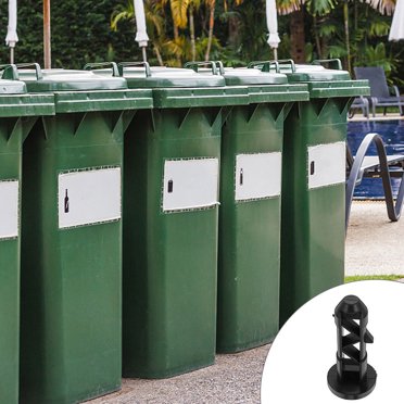 FRCOLOR 8PCS Trash Can Lid Hinged Plastic Wheeled Trash Can Hinged Outdoor Garbage Can Recycling Bin Universal