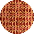 thumbnail image 1 of Ahgly Company Indoor Round Oriental Orange Industrial Area Rugs, 5' Round, 1 of 4