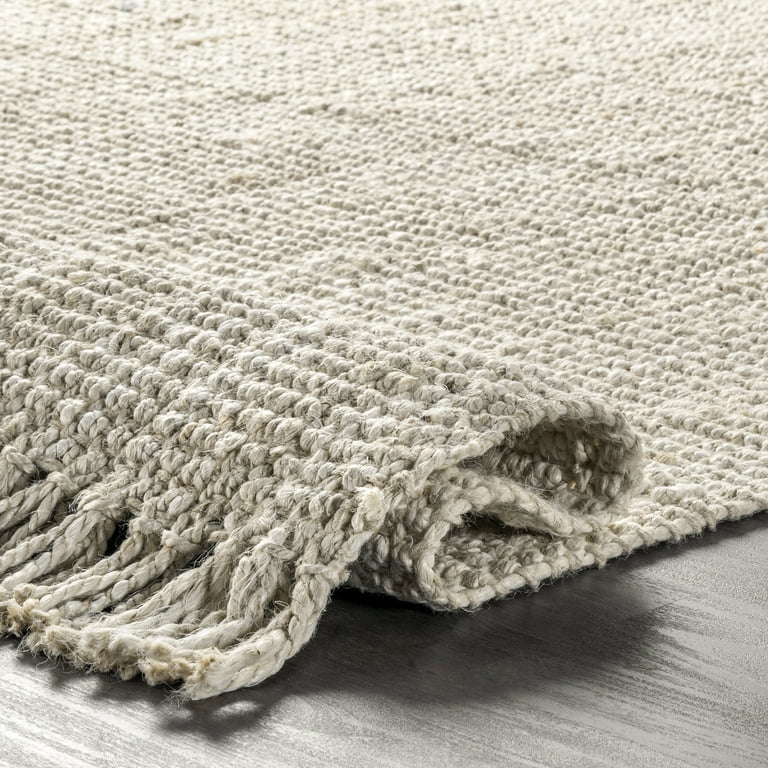 nuLOOM Handmade Daniela Farmhouse Chunky Jute Area Rug for