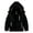 Black, variant on Boys' Waterproof Ski Jacket Outdoor Recreation Thick Winter Coat Hooded Raincoats Black 8