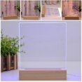 thumbnail image 2 of Message Board Creative Good-looking Display Gift with Base Home Decoration Wood Message Board Night Light Bedroom Supply, 2 of 10
