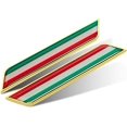 thumbnail image 1 of HSHDLDF Car Styling 3D Aluminum Epoxy National Flag Logo Emblem Sticker Metal Decal Badge Auto Exterior Accessory (Italy Gold), 1 of 3