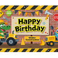 thumbnail image 4 of Construction Theme Cartoon Happy Birthday Banner Backdrop Background Decorations for Birthday Party Photography Props Kids Celebrations, 4 of 8