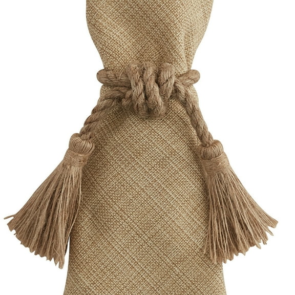 Park Designs Jute Tassels Napkin Ring Set of 4