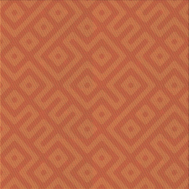 Ahgly Tapis de Zone Carré Transitionnel Néon Orange Lavable en Machine, 5 Pieds Carré