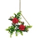 thumbnail image 2 of Kearding Durabilidad de larga duración: decoración de flores artificiales para bodas, bajo mantenimiento, elegante, interior o exterior, Decoración del hogar Rosa roja delta, 2 of 6