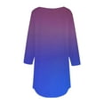 thumbnail image 4 of Aofany Womens Tops 3/4 Sleeve T shirts Casual Fall Clothing Fashion Crew Neck Gradient Tunic Top Blouses, 4 of 4