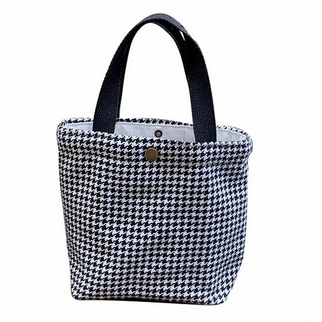 1 Pack Korean Style New Winter Mini Reusable Canvas Organizer Tote Bags