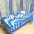 thumbnail image 4 of Vpang 2 Pcs Striped Plastic Print Tablecloths Disposable Table Cover Thickened Rectangle Tablecover, Kitchen Picnic Wedding Birthday Party Table Covers, 54"x108" (Blue Stripe), 4 of 4