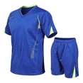 thumbnail image 1 of WILLBEST Pantalones Cortos para Hombre, Conjunto Informal de Dos Piezas para Correr, de Verano, para Deportes Al Aire Libre, de Secado Rápido y Manga Corta, 1 of 8