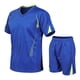 thumbnail image 1 of WILLBEST Pantalones Cortos para Hombre, Conjunto Informal de Dos Piezas para Correr, de Verano, para Deportes Al Aire Libre, de Secado Rápido y Manga Corta, 1 of 8