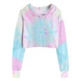 thumbnail image 3 of Aayomet Kids Crop Tops Girls Hoodies Cute Plaid Long Sleeve Fashion Sweatshirts (Multicolour, 13-14 Years), 3 of 4