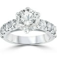thumbnail image 1 of 4 1/2 ct Round  Diamond Engagement Ring 14K White Gold Solitaire Band, 1 of 4