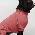 thumbnail image 4 of Fitwarm Patchwork Dog Pajamas Lightweight Knitted Dog Clothes Turtleneck Thermal Puppy PJS Knitwear Doggie Outfits Cat Onesies Pet Jumpsuits Red Large, 4 of 7