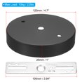 thumbnail image 2 of Uxcell 4.7" Ceiling Light Canopy Kit Pendant Light Fixture Mounting Bracket Hardware for Chandelier Black 1 Set, 2 of 6